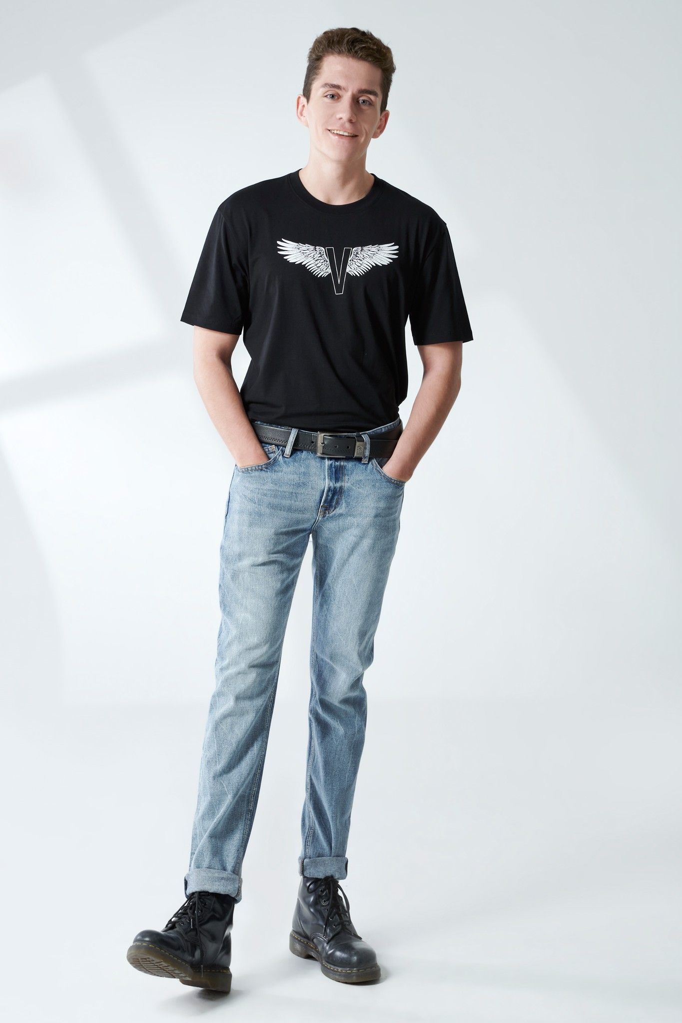 Quần jeans nam dáng straight - 220MD4083F1940