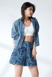 Áo Khoác Denim Thiết Kế Hình Học. Geometric Denim Jacket  - 220WD1044A2950