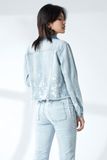 Áo khoác phá cách. Bleached Denim Jacket - 220WD1044F1930