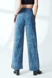 Quần jeans dài dáng loe. Marble Wash Flared Jeans - 220WD1084A1934