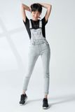 Quần Yếm Jeans Dáng dài. Denim Overalls - 220WD1133F1030