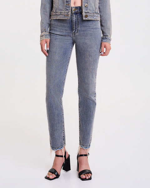 Quần Jeans Nữ Dáng Straight Phủ Tím. Veri Peri Tint Wash Straight Jeans - 221WD1083F1550