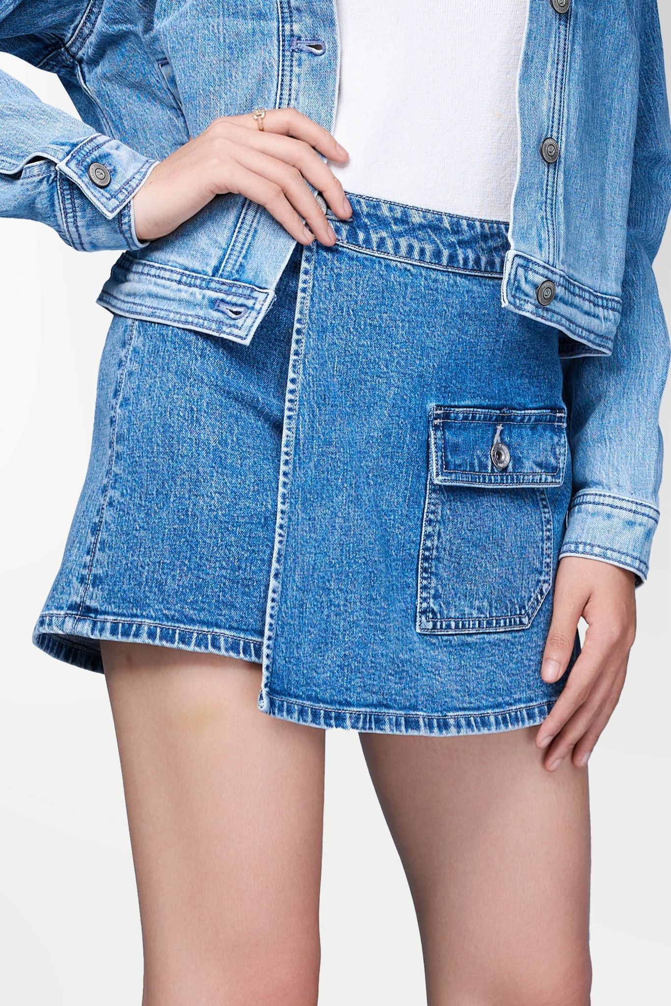 Quần Ngắn Giả Váy Dáng Chữ A. Short Pants With A-line Skirts - 222WD1104F1930