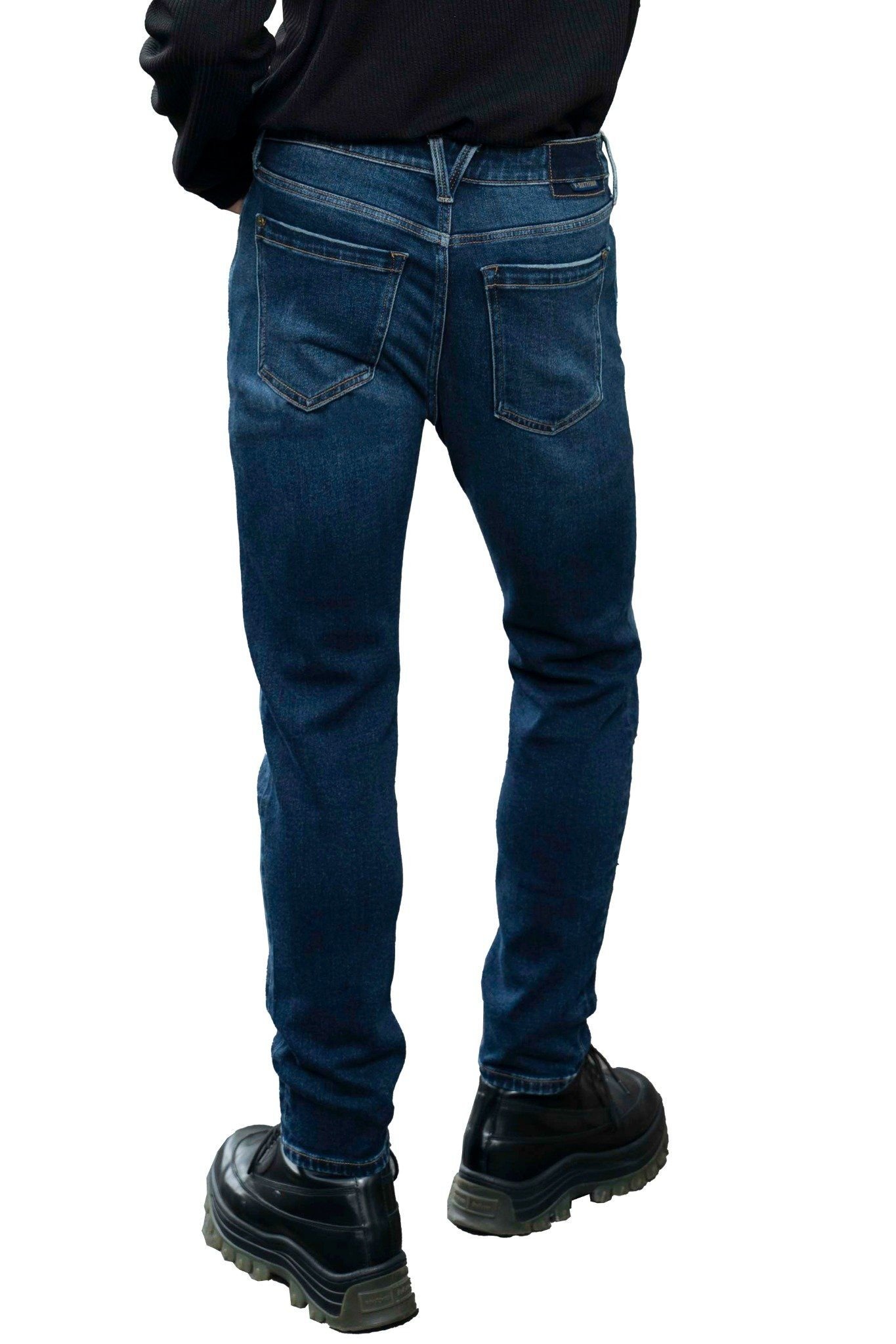 Quần Jeans Nam Dáng Slim Tint Vintage Màu Dark Blue - Men's SlimFit Jeans Tint Vintage In Dark Blue - 224MD3082B2970