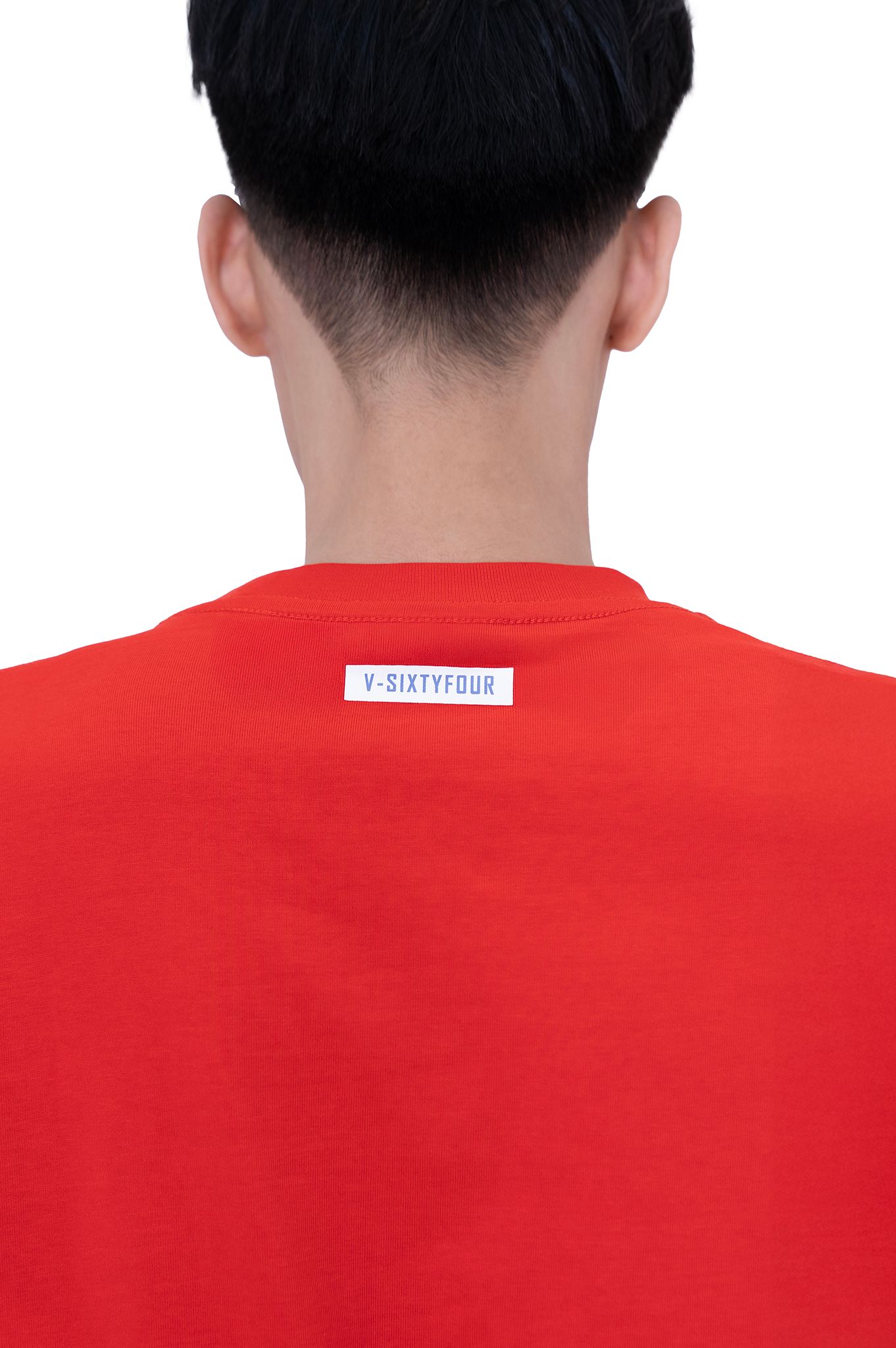 Áo Thun Nam Cotton Màu Đỏ Hoạ Tiết Typo Authentic Denim - 224MN3023B3