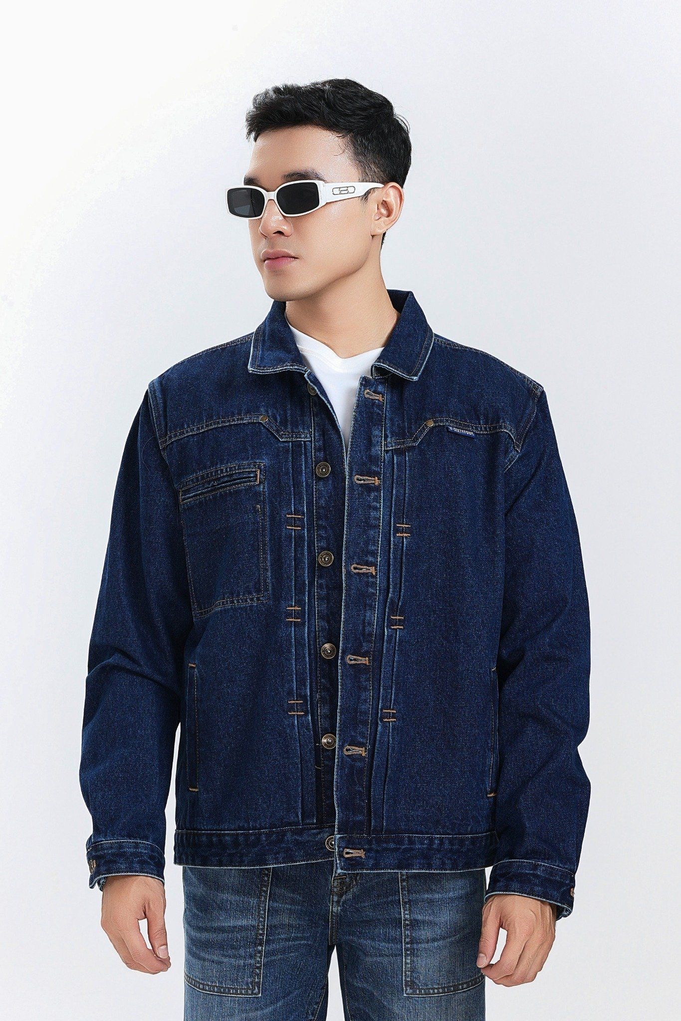 Áo Khoác Denim Dáng Vừa Type 1. Medium Denim Jacket Type 1 - 124MD4049F1970