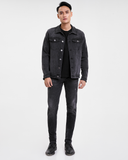 Áo Khoác Denim Nam Xám Đen Dáng Rộng. Midnight Black Type III Denim Jacket - 221MD3044F2050