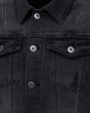 Áo Khoác Denim Nam Xám Đen Dáng Rộng. Midnight Black Type III Denim Jacket - 221MD3044F2050