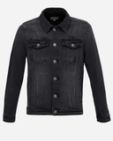 Áo Khoác Denim Nam Xám Đen Dáng Rộng. Midnight Black Type III Denim Jacket - 221MD3044F2050