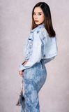 Áo Khoác Jeans Nữ Dáng Lửng Bolero Jacket Dài Tay. Women's Bolero Jacket Long Sleeve Jeans Jacket - 223WD2042F1910