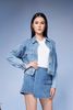 Áo Khoác Nữ Denim Dáng Rộng Kiểu Vasity - Varsity Women's Loose Denim Jacket. 222WD1044B1910