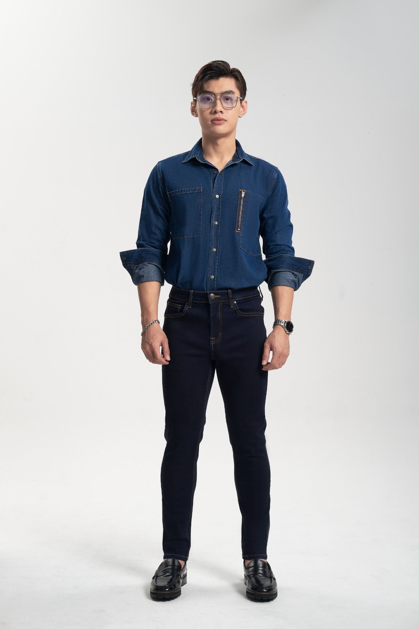 Quần Jeans Nam Dài Dáng  Slim - Slim Length Men Jeans - 222MD4082B2