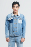 Áo Khoác Denim Color Block Dáng Rộng - 121MD4044F3950