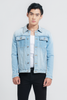 Áo Khoác Denim Nam Dáng Rộng 2 Túi. Type III Denim Jacket With 2 Pockets - 121MD4044F4910