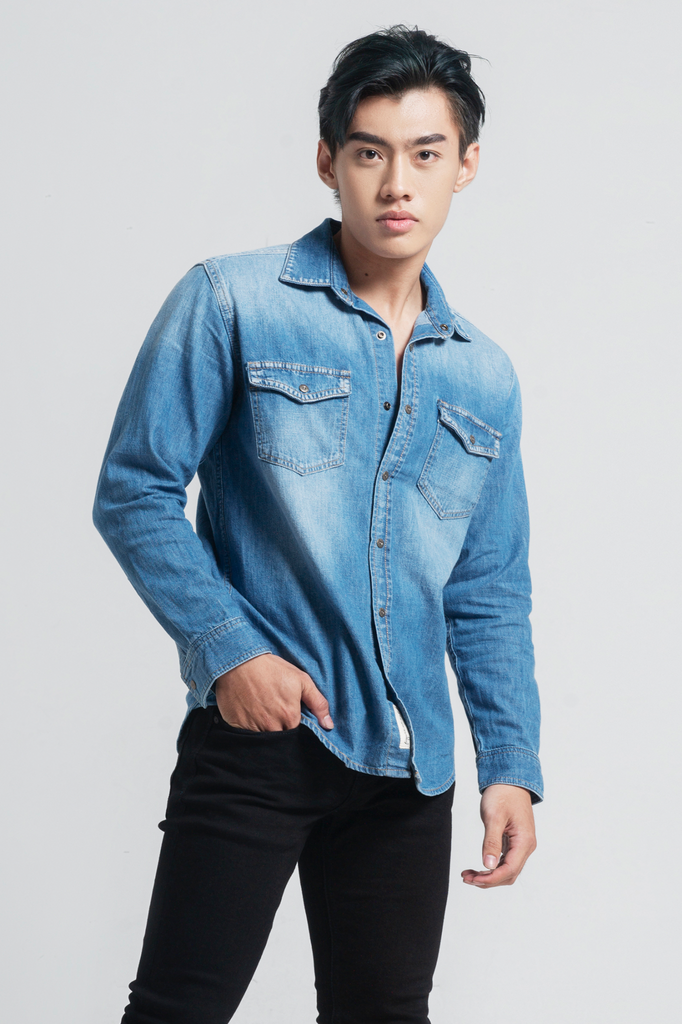 Mua Áo sơ mi Denim Nam Giá Tốt  Khuyến Mãi Tháng 82023