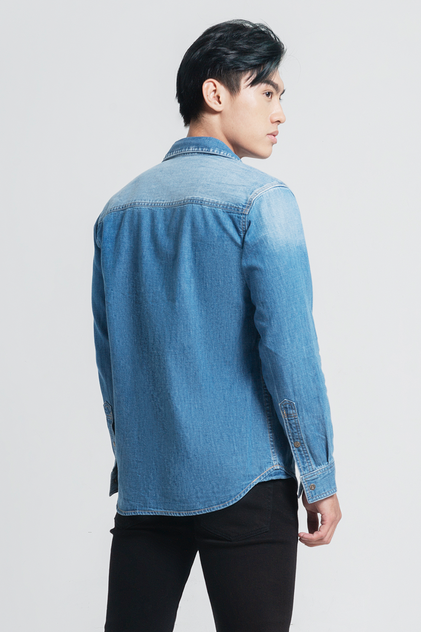 ÁO SƠ MI JEAN NAM  TOTODAY  02301