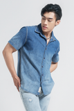 Áo Sơ Mi Denim Nam Màu Ombre. Ombre Denim Shirt - 121MD4033F3950