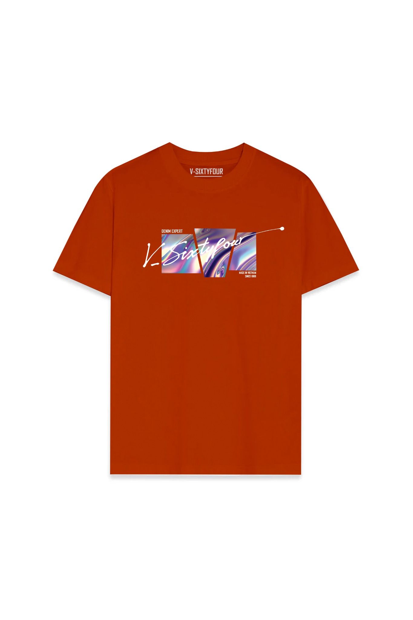 Áo Thun Nam Oversize Màu Đỏ.  Red Oversize Men's T-shirt - 124MN3023F1870