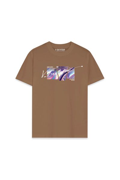 Áo Thun Nam Oversize Màu Cacao. Cocoa Color Oversize Men's T-shirt - 124MN3023F1230