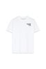 Áo Thun Nam Trắng Oversize Họa Tiết Hoa Hồng. Men's Oversize White T-shirt with Rose Pattern - 124MN3023F2100