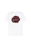 Áo Thun Nam Trắng Oversize Họa Tiết Hoa Hồng. Men's Oversize White T-shirt with Rose Pattern - 124MN3023F2100