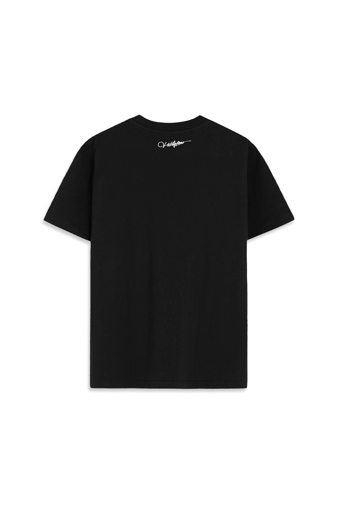 Áo Thun Nam Cotton Màu Đen Hoạ Tiết Typo V-Sixtyfour - 224MN3023B2001