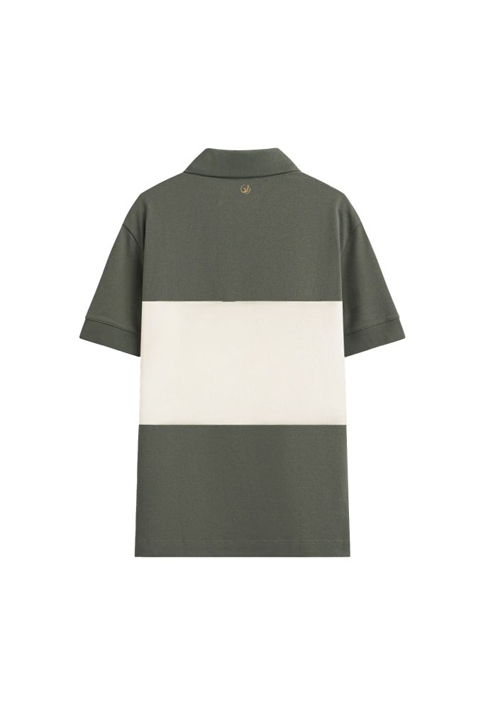 Áo Polo Nam Ngắn Tay Phối Màu Agave Green Form Regular - 224MN3025B1