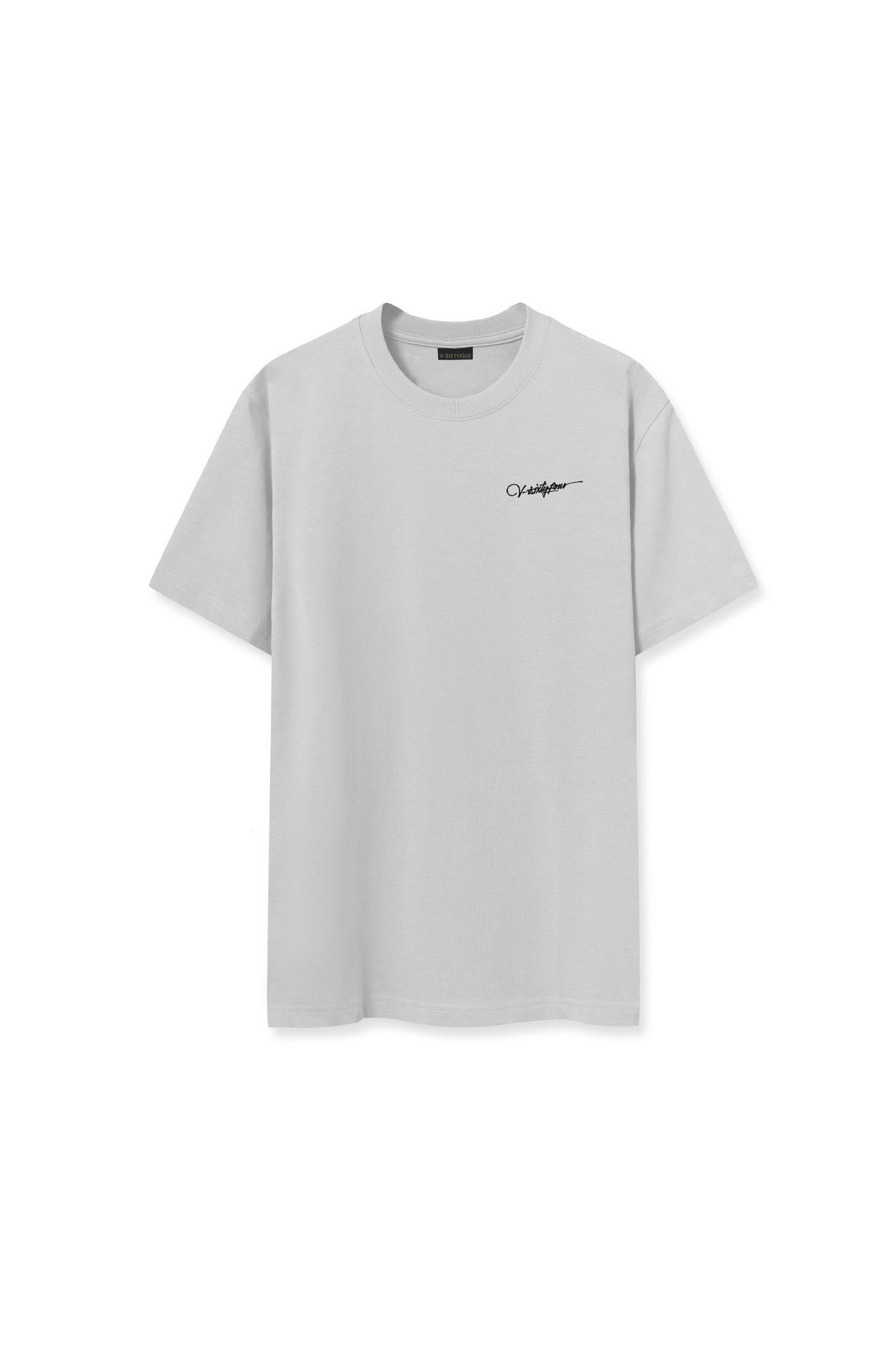 Áo Thun Nam Cotton Màu Grey Hoạ Tiết Typo V-Sixtyfour - 224MN3023B5