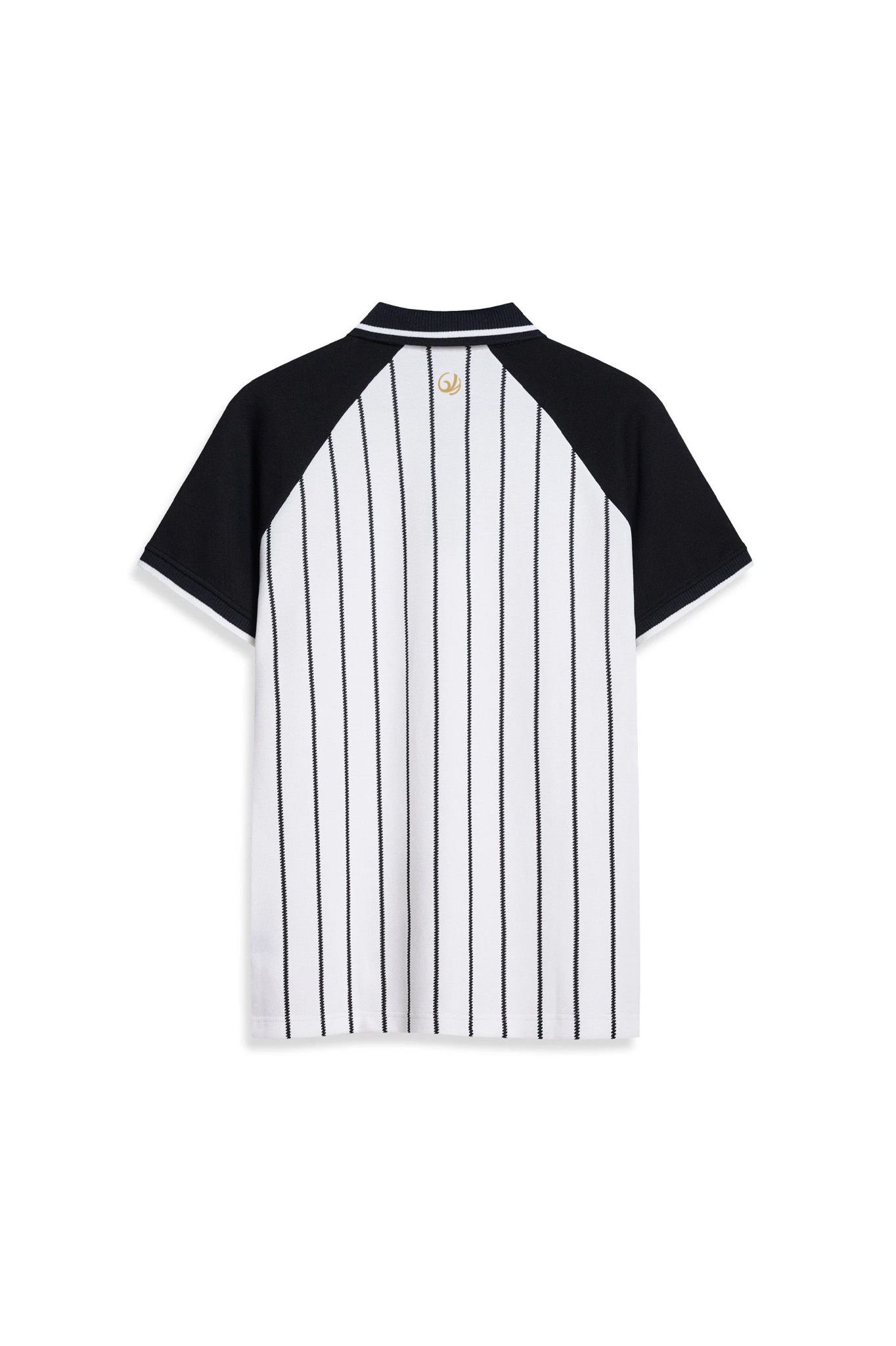 Áo Polo Nam Phối Hoạ Tiết Kẻ Sọc Dọc Tay Áo Raglan Form Regular Màu Trắng Đen - 224MN3025F1