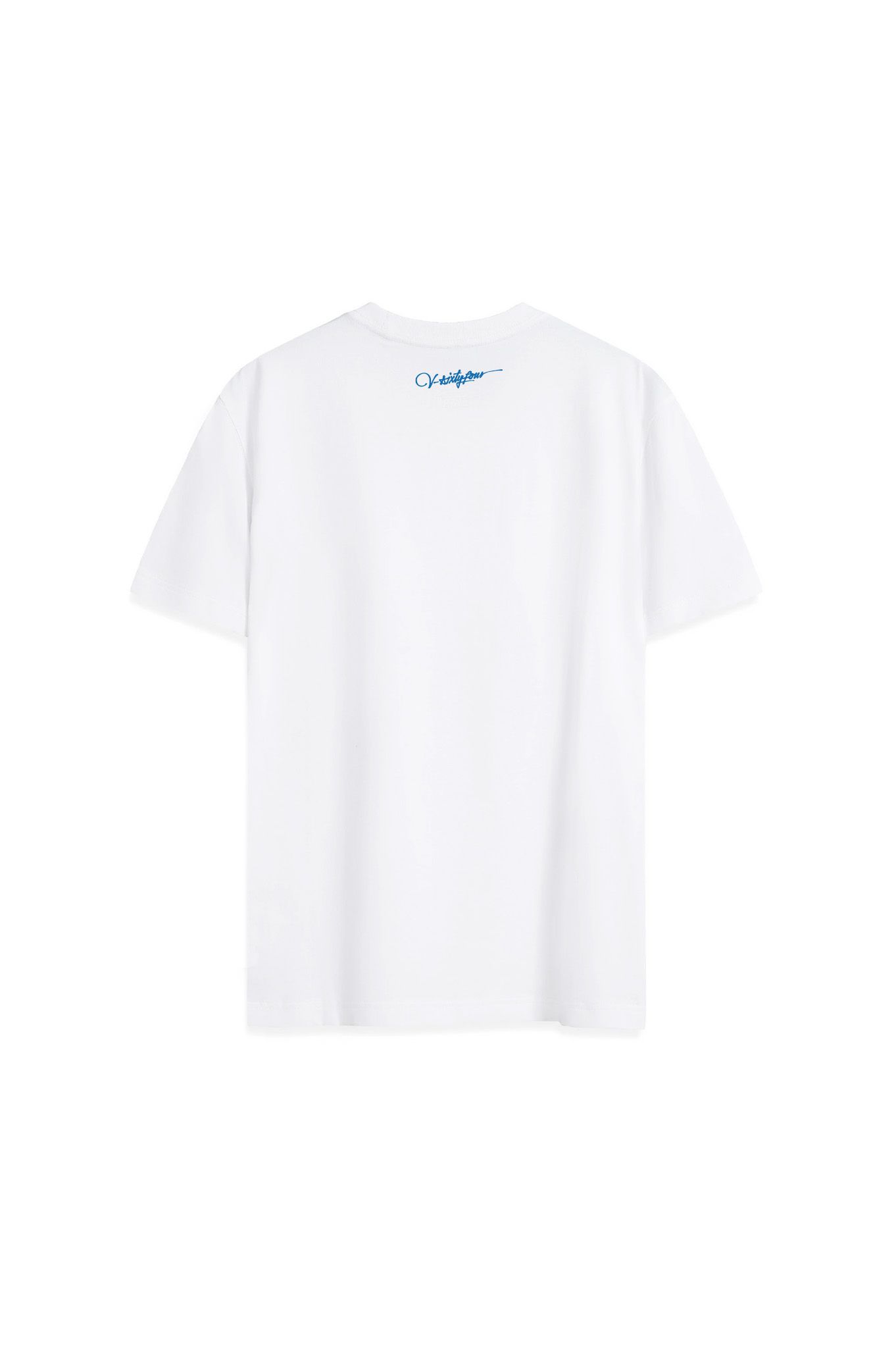 Áo Thun Nam Cotton Màu Trắng Hoạ Tiết Typo V-Sixtyfour - 224MN3023B2100