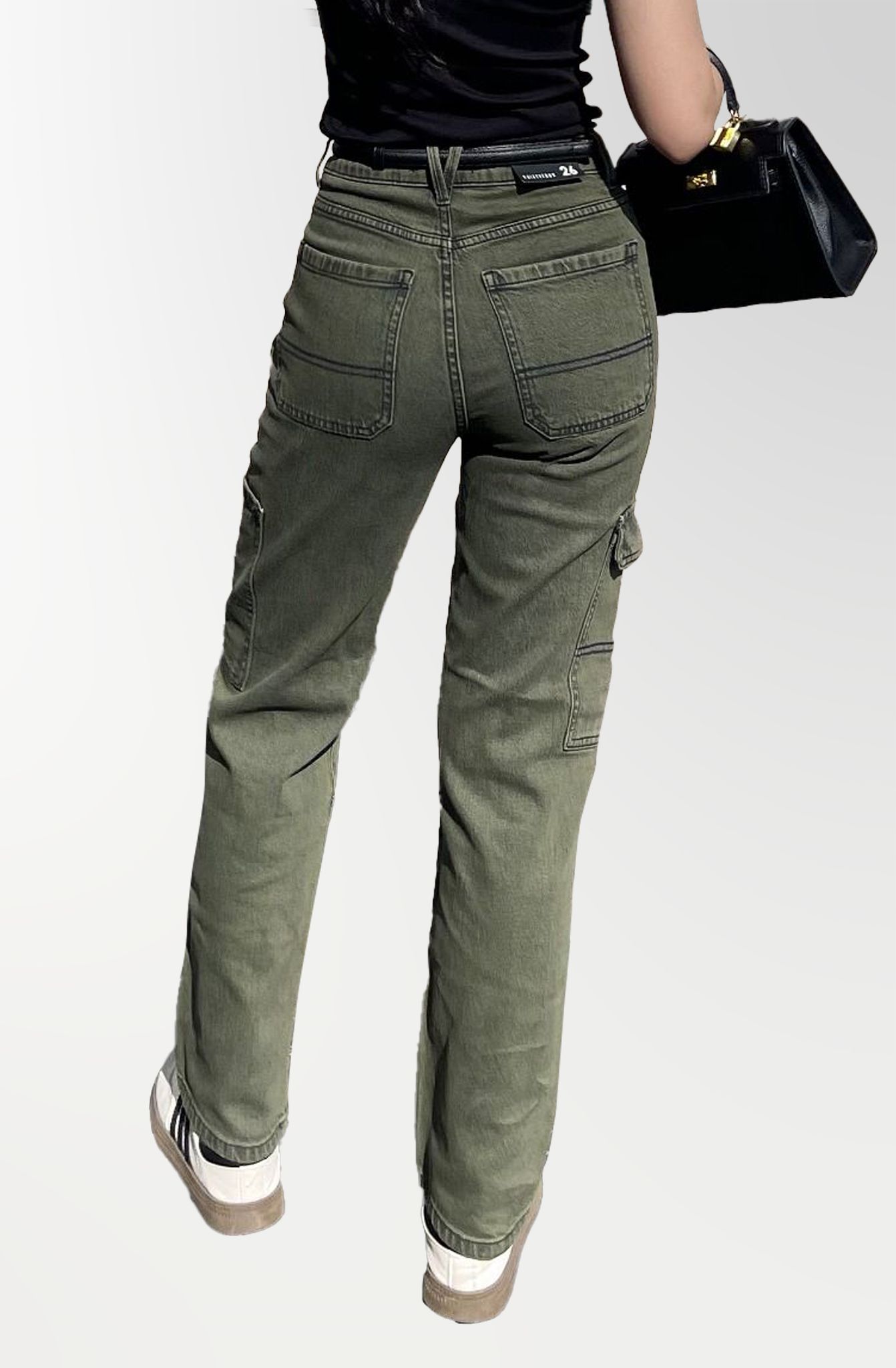 Quần Jeans Nữ Dáng Straight Phong Cách Workwear. Women's Straight Workwear Style Jeans - 123WD1083A1390