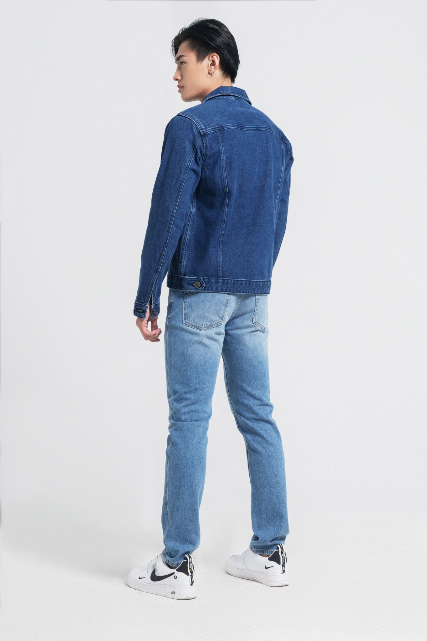 Áo khoác Jeans nam dáng rộng - 121MD4044B1950