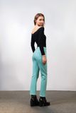 Quần Jeans Nữ Dáng Straight Màu Xanh Mint. Mint Green Straight Women's Jeans - 123WN1083F1310