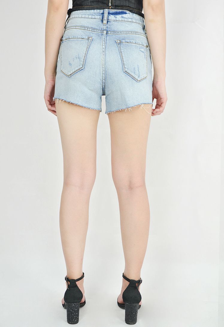 Quần Short Jean Nữ Lưng Cao 580 Gqs580