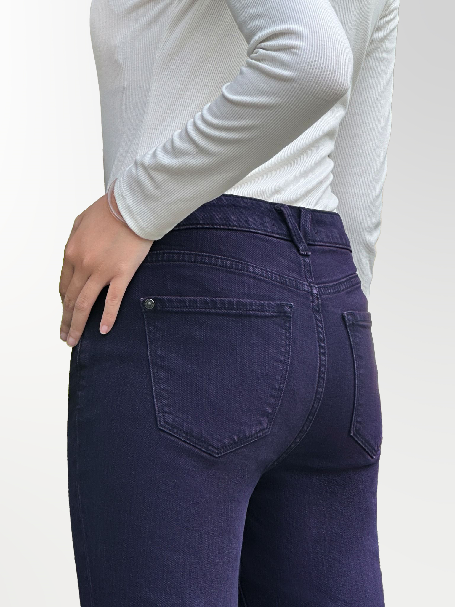 Quần Jeans Nữ Dáng Slim Fit Tím Lavender - Purple Slim Fit Jeans - 122WD2082F3
