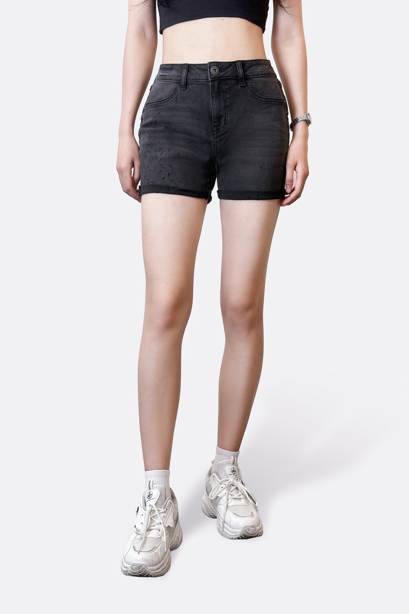 Quần Shorts Nữ Dáng Ôm. Women's Slim Shorts - 124WD2101F2