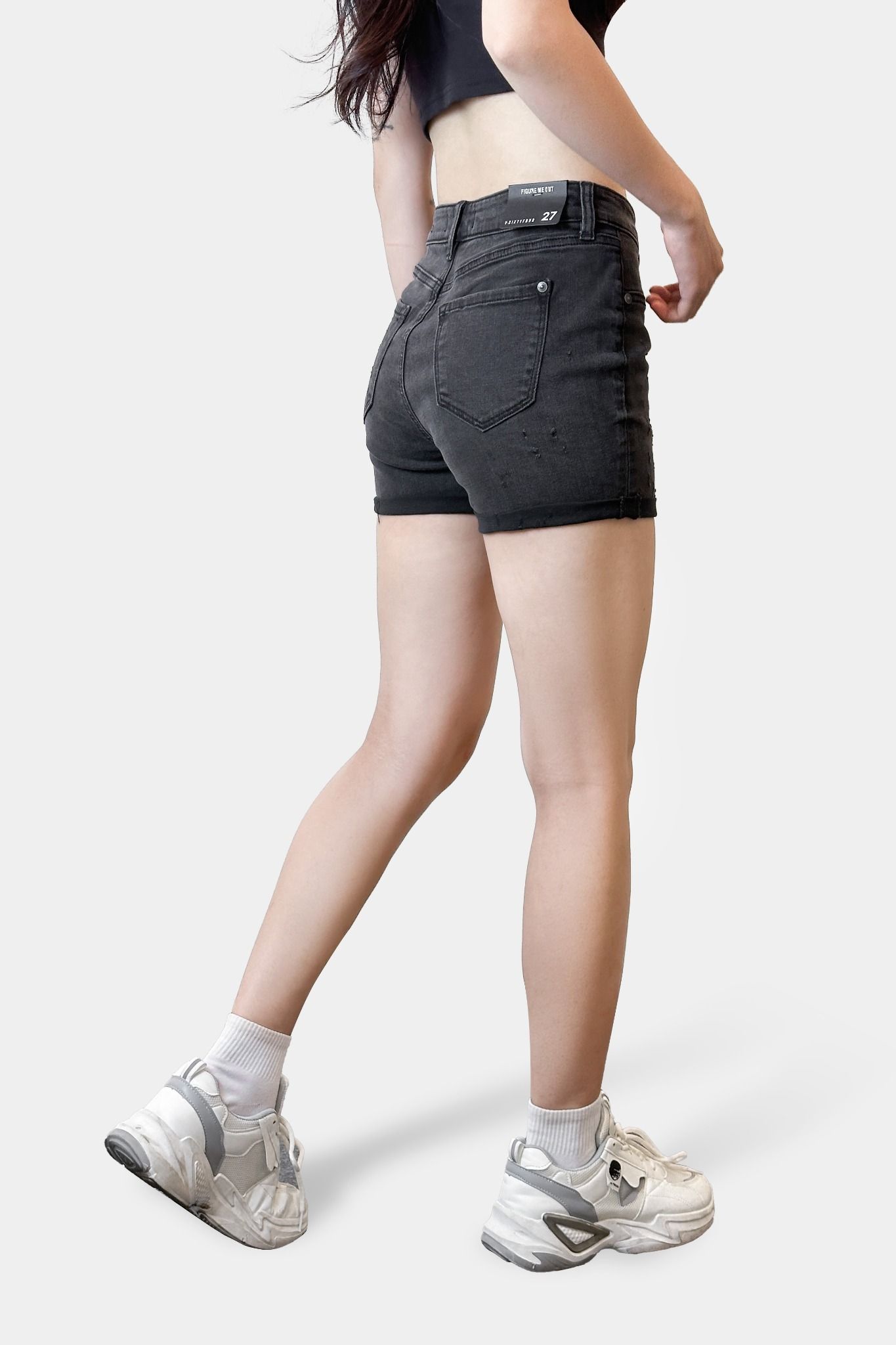 Quần Shorts Nữ Dáng Ôm. Women's Slim Shorts - 124WD2101F2