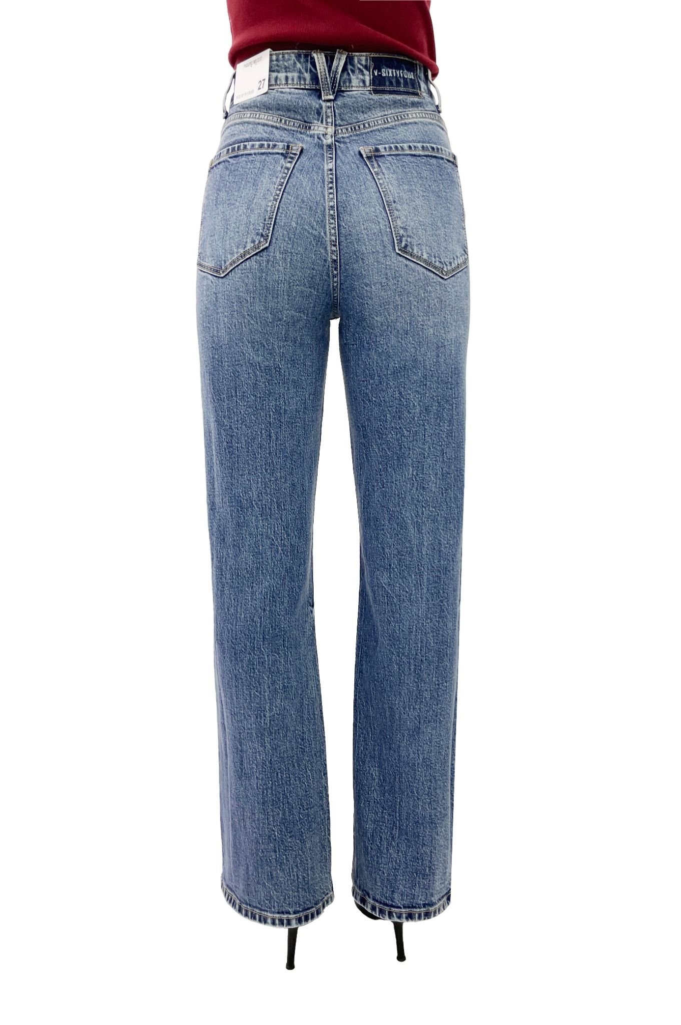 Quần Jeans Nữ Dáng Straight Ống Đứng Màu Med Blue - Med Blue Straight Women's Jeans - 124WD2083B1