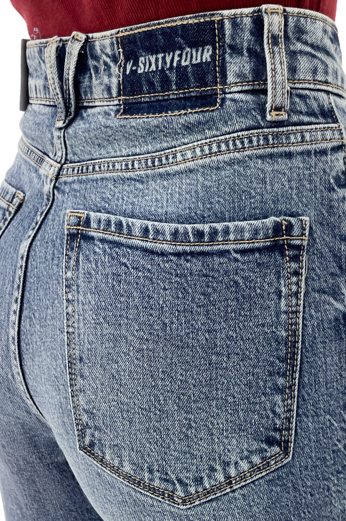 Quần Jeans Nữ Dáng Straight Ống Đứng Màu Med Blue - Med Blue Straight Women's Jeans - 124WD2083B1