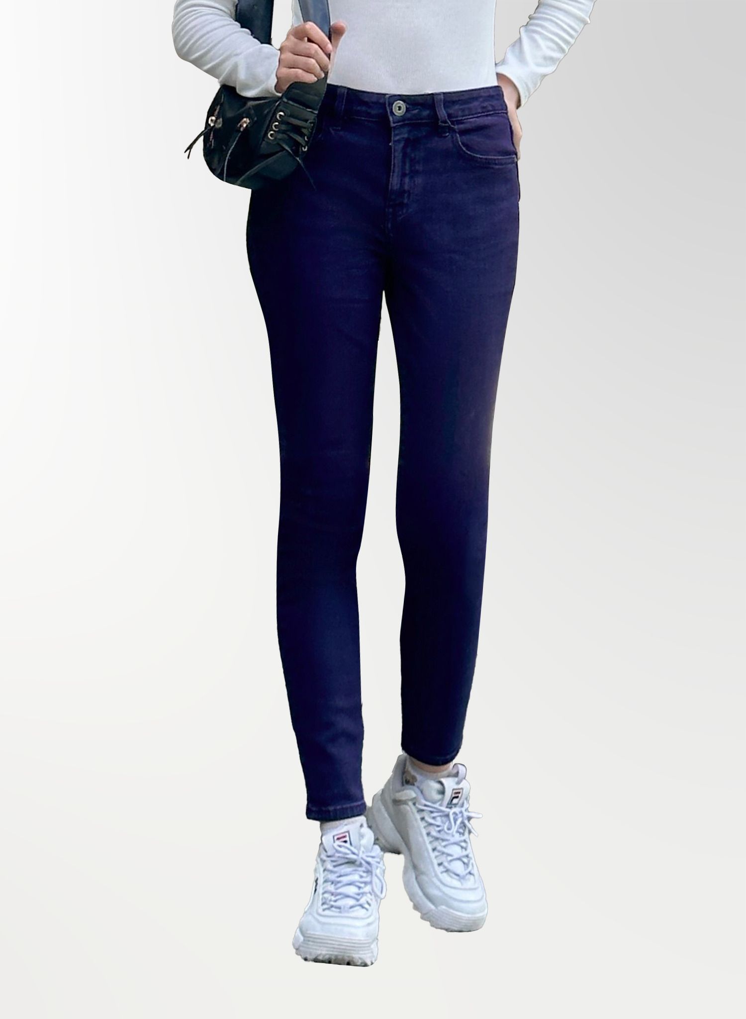 Quần Jeans Nữ Dáng Slim Fit Tím Lavender - Purple Slim Fit Jeans - 122WD2082F3