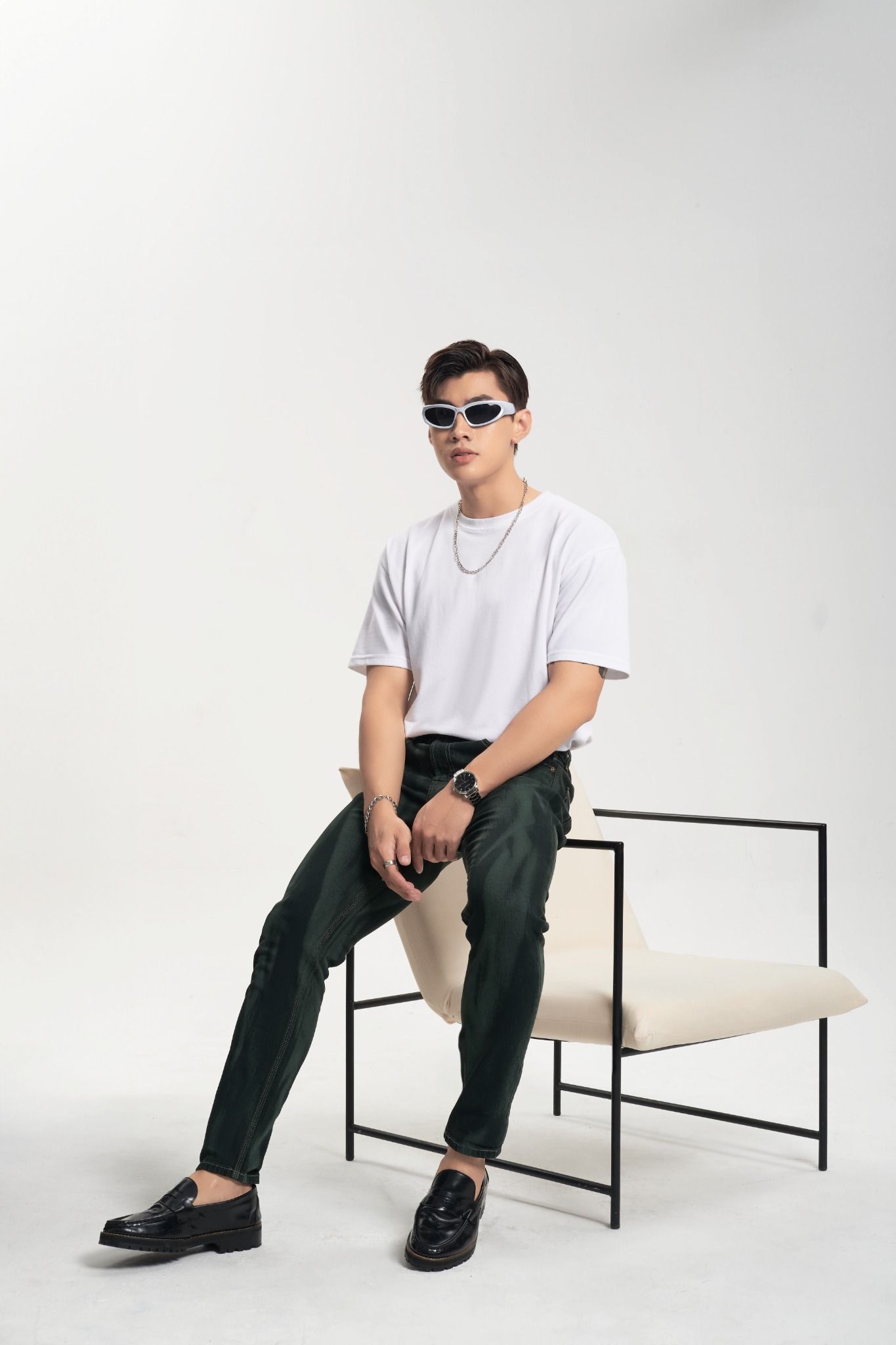 Quần Jeans Nam Dáng Slimfit Lase Họa Tiết Vệt Nước Tự Do. Laser Slimfit Men's Jeans with Free Watermark Pattern - 123MD3082F2