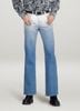 Quần Jeans Nam Dáng Loe Màu Xanh Sáng. Bright Blue Flared Men's Jeans - 223MD4084F1930