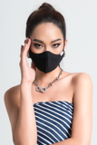 Khẩu Trang Vải Trượt Nước Kháng Khuẩn. 2 Cái Màu Đen. Black Antibacterial Cloth Facemask - 221UN0203F4090