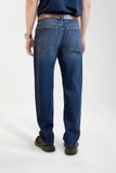 Quần Jeans Nam Màu Xanh Đậm Dáng Straight. Straight Dark Blue Men's Jeans - 123MD4083B1970