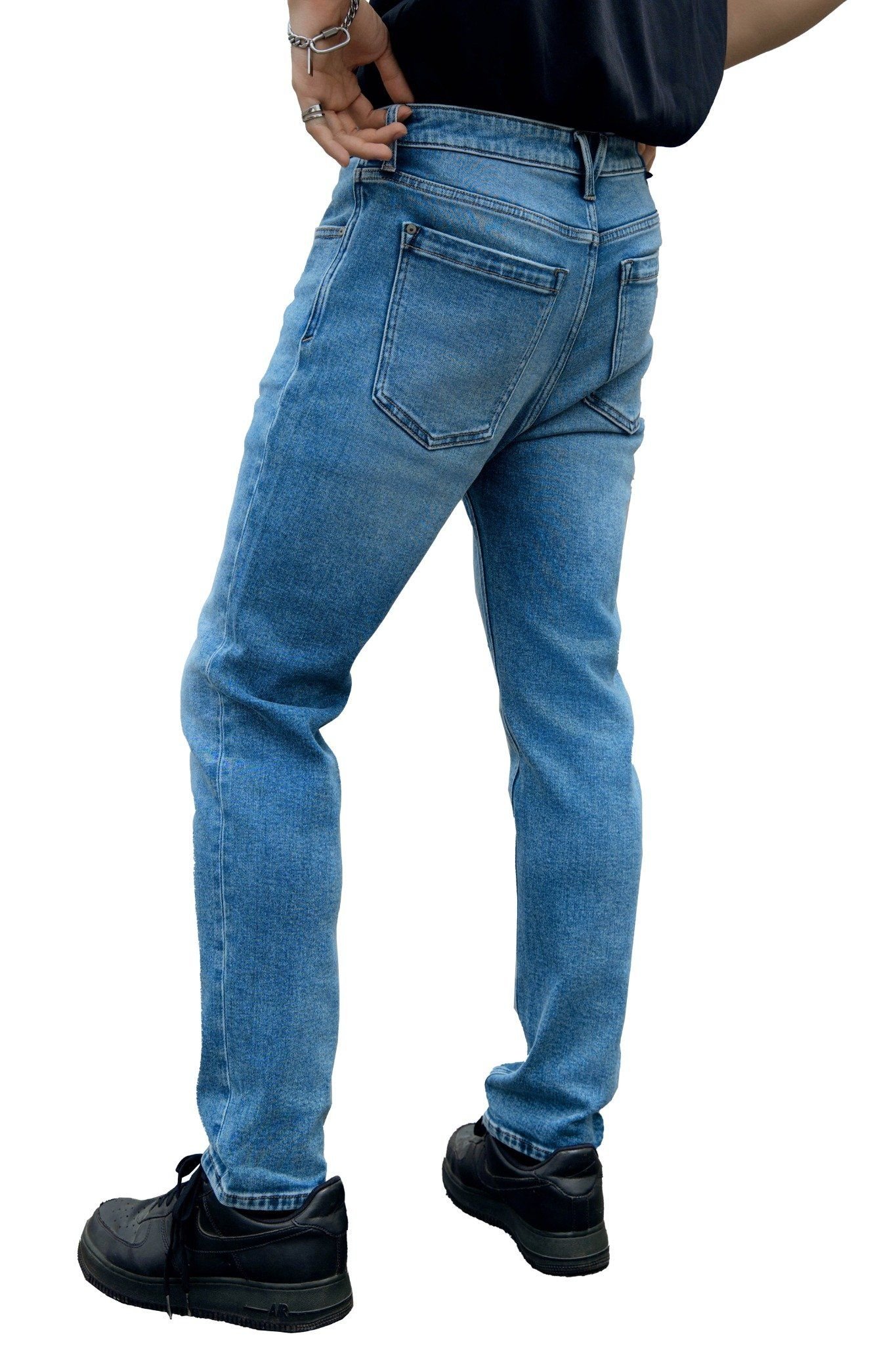 Quần Jeans Nam Dáng Slim Tint Vintage Màu Light Blue - Men's SlimFit Jeans Tint Vintage In Light Blue - 224MD3082B2