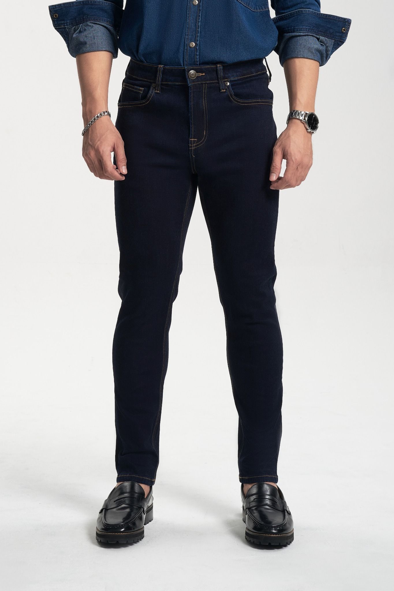 Quần Jeans Nam Dài Dáng  Slim - Slim Length Men Jeans - 222MD4082B2