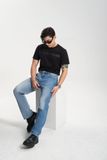 Quần Jeans Nam Dáng Relaxed Hai Màu Đậm Nhạt - Men's Relaxed Jeans in Two Dark and Light Colors. 223MD4080F1930