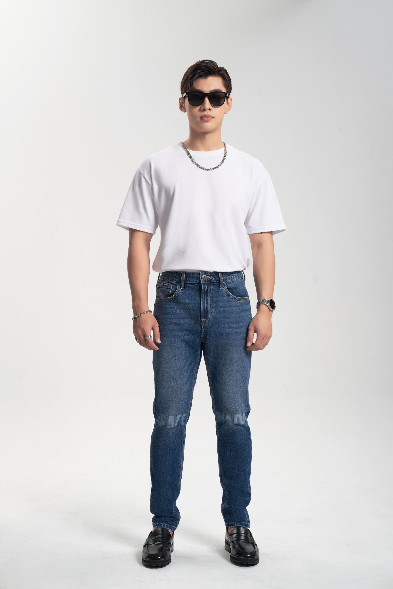 Quần Jeans Nam Dáng Slim Fit Safe Water. Slim Fit Safe Water Men's Jeans - 222MD3082F2930