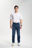 Quần Jeans Nam Dáng SlimFit Màu Med Blue. Men's SlimFit Jeans in Med Blue - 123MD3082B1950