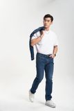 Quần Jeans Nam Dáng SlimFit Màu Med Blue. Men's SlimFit Jeans in Med Blue - 123MD3082B1950